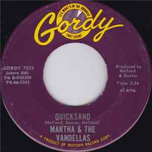 Martha & The Vandellas - Quicksand / Darling, I Hum Our Song FLAC