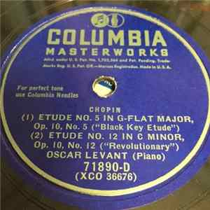 Oscar Levant - Etude No. 5 In G-Flat Major / Etude No. 12 In C Minor / Malagueña / Pastourelle FLAC