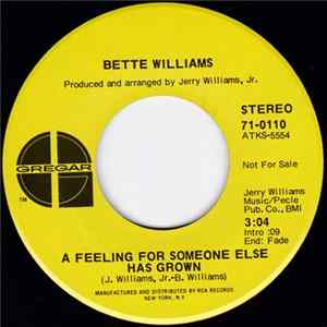 Bette Williams - A Feeling For Someone Else Has Grown FLAC