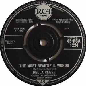 Della Reese - The Most Beautiful Words / You Mean All The World To Me FLAC