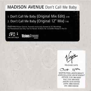 Madison Avenue - Don't Call Me Baby FLAC