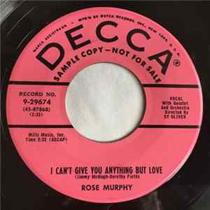 Rose Murphy - I Can't Give You Anything But Love / Cecilia FLAC