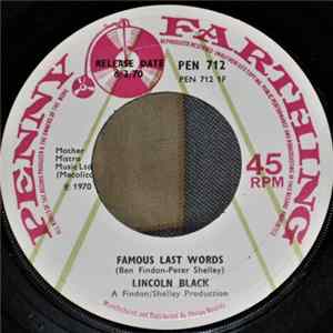 Lincoln Black - Famous Last Words FLAC