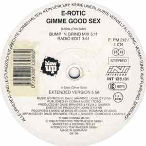 E-Rotic - Gimme Good Sex FLAC