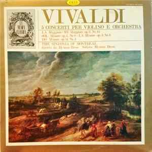 Antonio Vivaldi, Hyman Bress, The Sinfonia Of Montreal - 5 Concerti Fur Violine Und Orchester FLAC