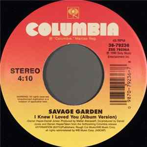 Savage Garden - I Knew I Loved You FLAC