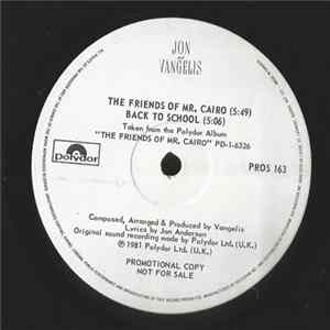 Jon And Vangelis - The Friends Of Mr. Cairo FLAC