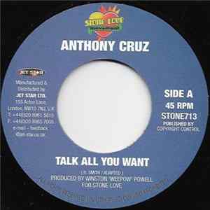 Anthony Cruz / Blingz - Talk All You Wan't / Greatest FLAC