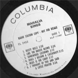 Mahalia Jackson - Mahalia Sings FLAC