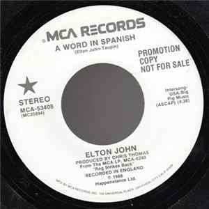 Elton John - A Word In Spanish FLAC