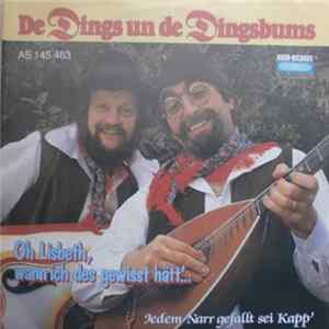 De Dings Un De Dingsbums - Oh Lisbeth, Wann Ich Des Gewisst Hätt' FLAC