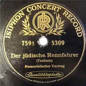 Unknown Artist - Der Jüdische Rennfahrer / Eppes Vom Militär FLAC