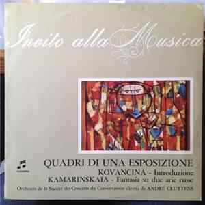 Modest Mussorgsky, Mikhail Ivanovich Glinka, Orchestre De La Société Des Concerts Du Conservatoire, André Cluytens - Quadri Di Una Esposizione / Kovancina Introduzione / Kamarinskaia Fantasia Su Due Arie Russe FLAC