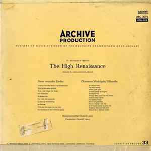 Orlandus Lassus - Singgemeinschaft Rudolf Lamy, Rudolf Lamy - Neue Teutsche Lieder / Chansons, Madrigale, Villanelle FLAC