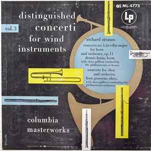 Richard Strauss, Dennis Brain, Leon Goossens, Alceo Galliera, Philharmonia Orchestra - Distinguished Concerti For Wind Instruments - Vol 3 FLAC