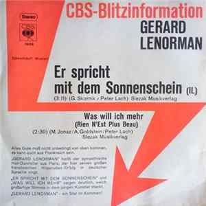 Gerard Lenorman - Er Spricht Mit Dem Sonnenschein (Il) FLAC