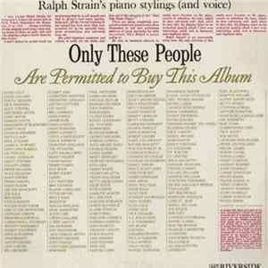 Ralph Strain - Only These People Are Permitted To By This Album FLAC