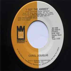 Carol Douglas - I Got The Answer FLAC