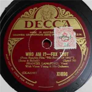 Frances Langford - Who Am I? / In The Cool Of The Evening FLAC