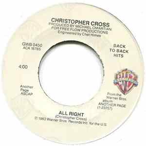 Christopher Cross - All Right / No Time For Talk FLAC