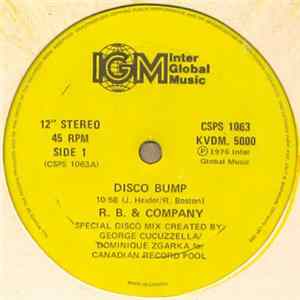 R. B. & Company / Jerry Rix - Disco Bump / Disco Train FLAC