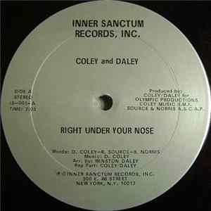 Coley And Daley - Right Under Your Nose / I'm Particular FLAC