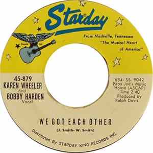 Karen Wheeler, Bobby Harden - We Got Each Other FLAC