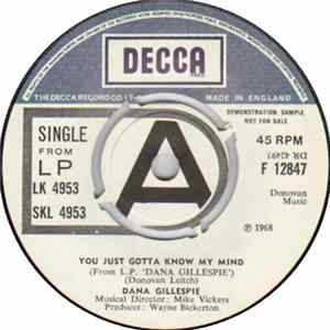 Dana Gillespie - You Just Gotta Know My Mind FLAC