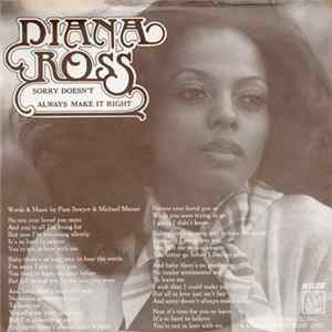 Diana Ross - Sorry Doesn't Always Make It Right FLAC