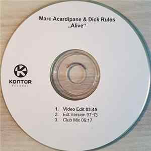 Marc Acardipane Feat. Dick Rules - Alive FLAC