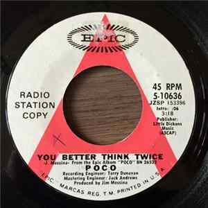 Poco - You Better Think Twice / Anyway Bye Bye FLAC