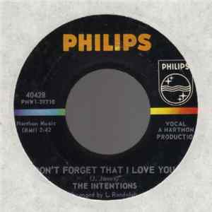 The Intentions - Don't Forget That I Love You FLAC