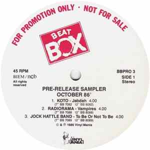 Various - Pre-release Sampler October 86' FLAC