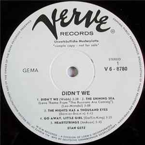 Stan Getz - Didn't We FLAC
