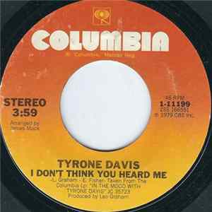Tyrone Davis - Can't You Tell It's Me FLAC