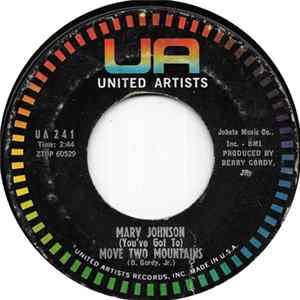 Marv Johnson - (You've Got To) Move Two Mountains / I Need You FLAC