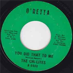 The Chi-Lites - You Did That To Me FLAC