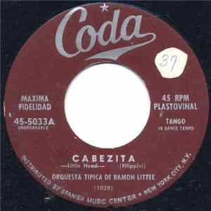 Orquesta Tipica De Ramon Littee - Cabezita / Derecho Viejo FLAC