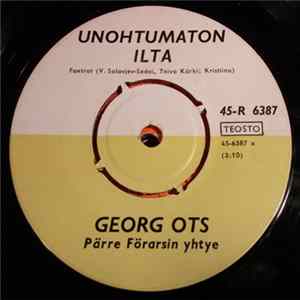 Georg Ots - Unohtumaton Ilta FLAC
