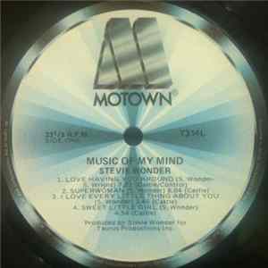 Stevie Wonder - Music Of My Mind FLAC