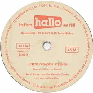 Bernd Barner Und Die Melodia-Combo Mit Dem Sailors-Chor / Ted Gruver Und Die Rock-Band Harry Mit Dem King-Trio - Unter Fremden Sternen / Hallo Boys, Hallo Girls FLAC