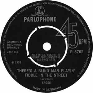 Tages - There's A Blind Man Playin' Fiddle In The Street / Like A Woman FLAC
