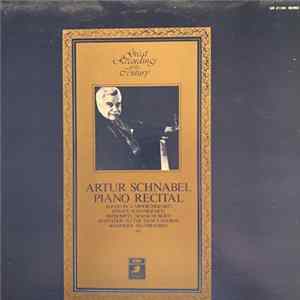 Artur Schnabel - Piano Recital Mozart, Schubert, Weber, Brahms FLAC