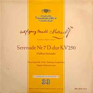 Wolfgang Amadeus Mozart - Dénes Zsigmondy, Ferdinand Leitner, Bamberger Symphoniker - Serenade Nr.7 D-Dur KV 250 (Haffner-Serenade) FLAC