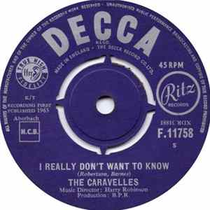 The Caravelles - I Really Don't Want To Know / I Was Wrong FLAC