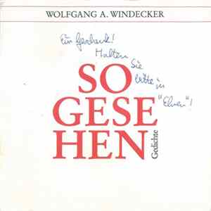 Wolfgang A.Windecker - So Gesehen (Gedichte) FLAC