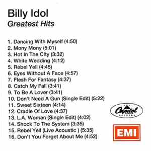 Billy Idol - Greatest Hits FLAC