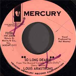 Louis Armstrong - So Long Dearie FLAC