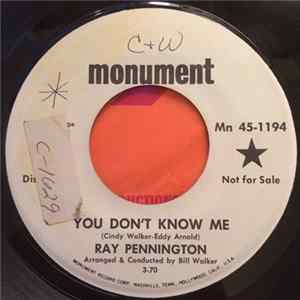Ray Pennington - You Don't Know Me / Country Blues FLAC