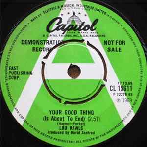 Lou Rawls - Your Good Thing (Is About To End) FLAC